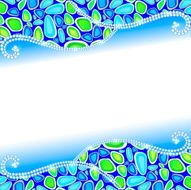 background with blue stones