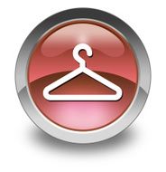Icon Button Pictogram Coat Hanger N27