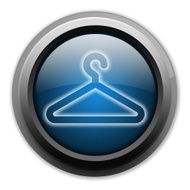 Icon Button Pictogram Coat Hanger N32