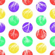 Abstract Colorful Circles Seamless Pattern Vector N3