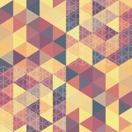 pattern geometric hexagon with triangles