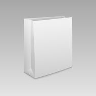 Empty shopping paper bag