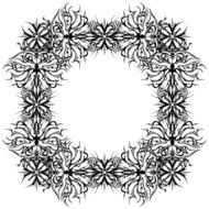 Abstract pattern frame contour