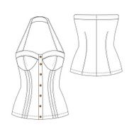 Sexy Bustier Illustration