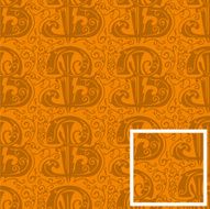 Seamless pattern letter B