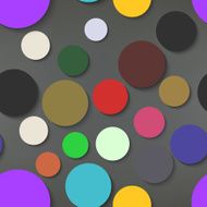 Abstract Colorful Circles Seamless Pattern Vector N6
