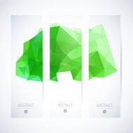 Abstract vector vertical mosaic banners N4
