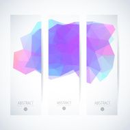 Abstract vector vertical mosaic banners N6