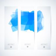Abstract vector vertical mosaic banners N8