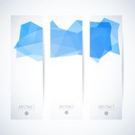 Abstract vector vertical mosaic banners N9