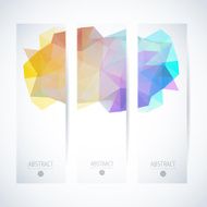 Abstract vector vertical mosaic banners N10