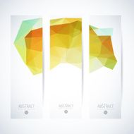 Abstract vector vertical mosaic banners N11