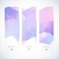 Abstract vector vertical mosaic banners N12
