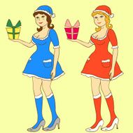 Christmas pretty girls N2