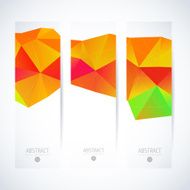 Abstract vector vertical mosaic banners N14
