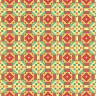 Graphic seamless colorful pattern Flat style