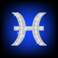 Zodiac Pisces sign icon