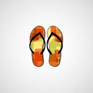Abstract illustration on flip flops N89