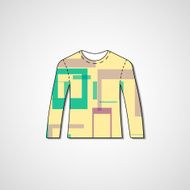 Abstract illustration on sweater N84