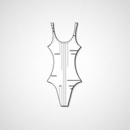 female swimsuit isolated N92