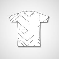 Abstract illustration on t-shirt N77