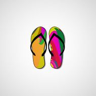 Abstract illustration on flip flops N91