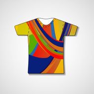 Abstract illustration on t-shirt N78