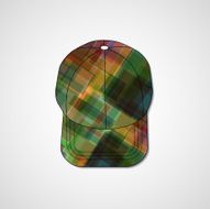 Abstract illustration on peaked cap N85