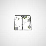 Abstract illustration on shorts N101