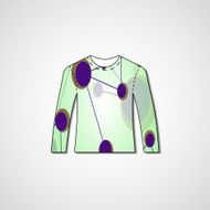 Abstract illustration on sweater N90