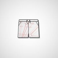 Abstract illustration on shorts N102