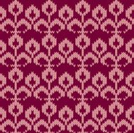 Vector knitted flower background