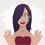 hipster avatar vector