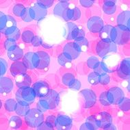Seamless Pattern with Shiny Glowing Circles