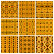 Set of nine tribal patterns N2