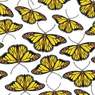 seamless pattern with butterflies N35