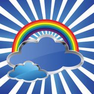 Rainbow and clouds
