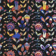 Seamless texture with flowers N75