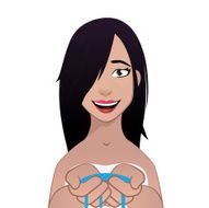 Expressive Girl with water