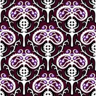Suzani vector ethnic pattern with Kazakh motifs N2
