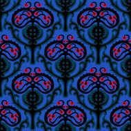 Suzani vector ethnic pattern with Kazakh motifs N3