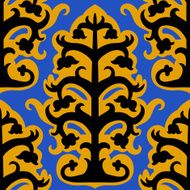Suzani vector seamless ethnic pattern