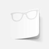 realistic design element glasses N15