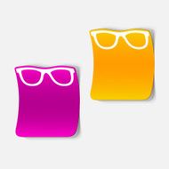 realistic design element glasses N16