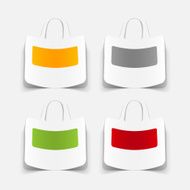 realistic design element bag N9