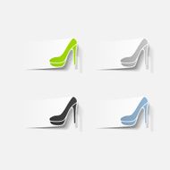 realistic design element shoe N10