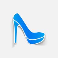 realistic design element shoe N11