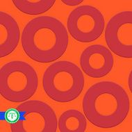 Abstract Seamless Circles Pattern Vector