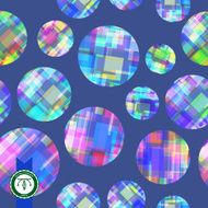Abstract Colorful Circles Seamless Pattern Vector N7