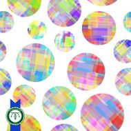 Abstract Colorful Circles Seamless Pattern Vector N8